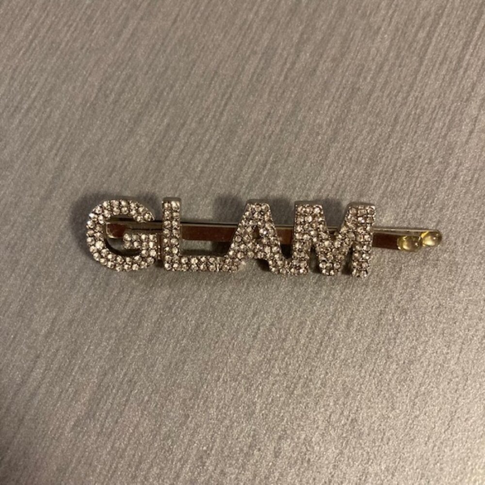 Glam Silver Rhinestone Hair Bobby Pin